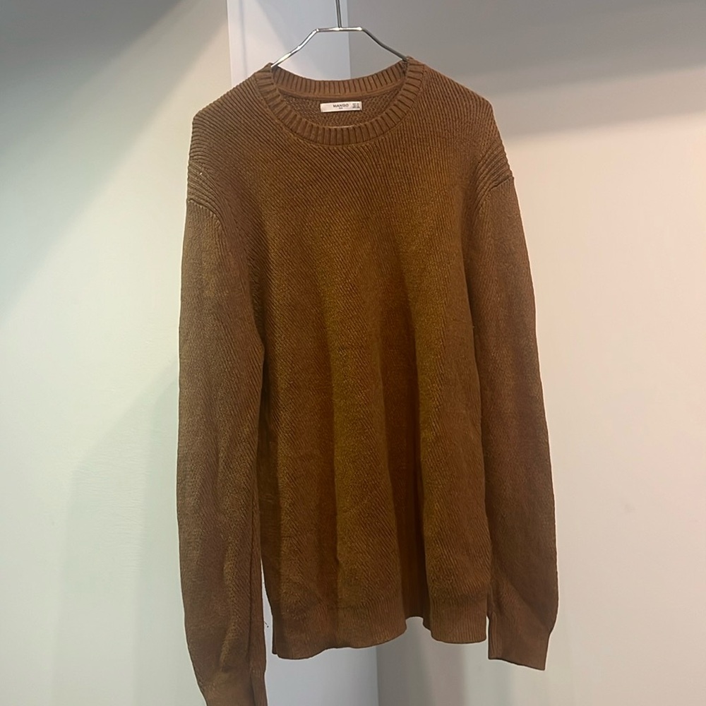 Brown Mango Cotton/Wool knit sweater